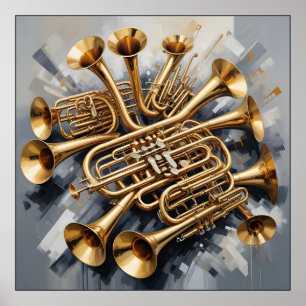 Musikinstrumente Poster