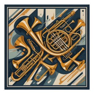Musikinstrumente Poster