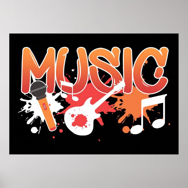 Musikinstrumente Poster (Vorne)