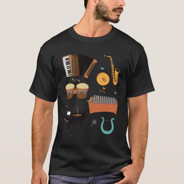 Musikinstrumente T-Shirt (Vorderseite)