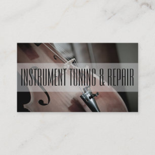 Musikinstrumenten-Stimmung & Reparatur Musiklehrer Visitenkarte