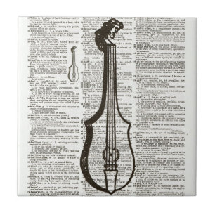 Musikinstrumenten-Wörterbuch-Kunst Fliese