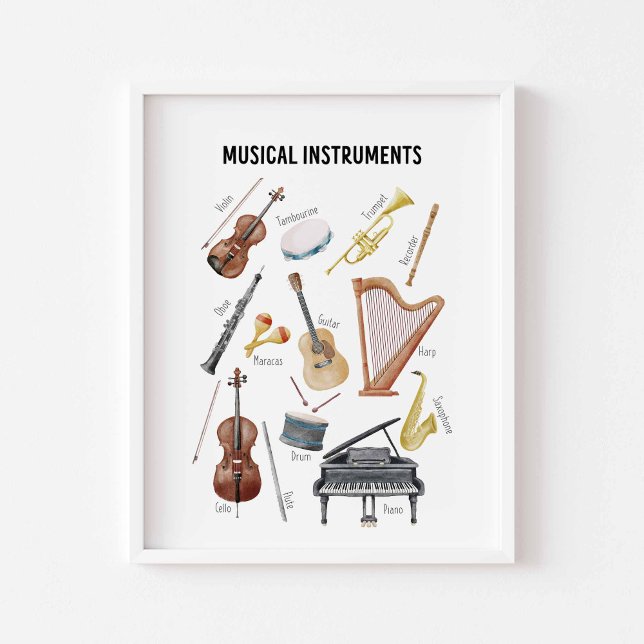 Musikinstrumentenposter Poster (Von Creator hochgeladen)