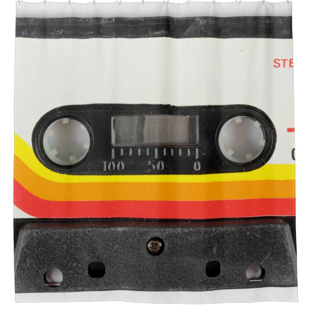 Musikkassette Duschvorhang (Vorderseite)