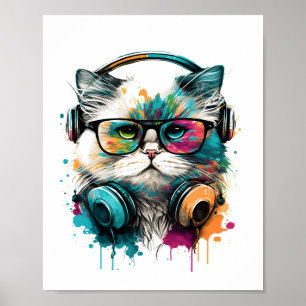 Musikkatze Poster 