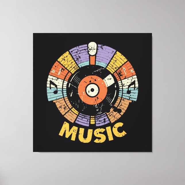 Musikklassiker Retro Leinwanddruck (Vorderseite)