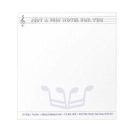 Musikkönig Notizblock