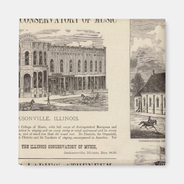 Musikkonservatorium, Schule, Kirche Magnet (Vorne)