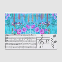 Musikkoordinierungspapier für DIY Seidenpapier
