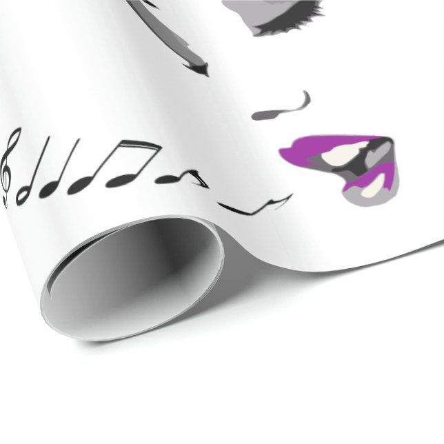 Musikkopie Geschenkpapier (Rolleneckpunkt)