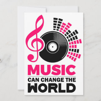 Musikkunst kann die Welt verändern Einladung