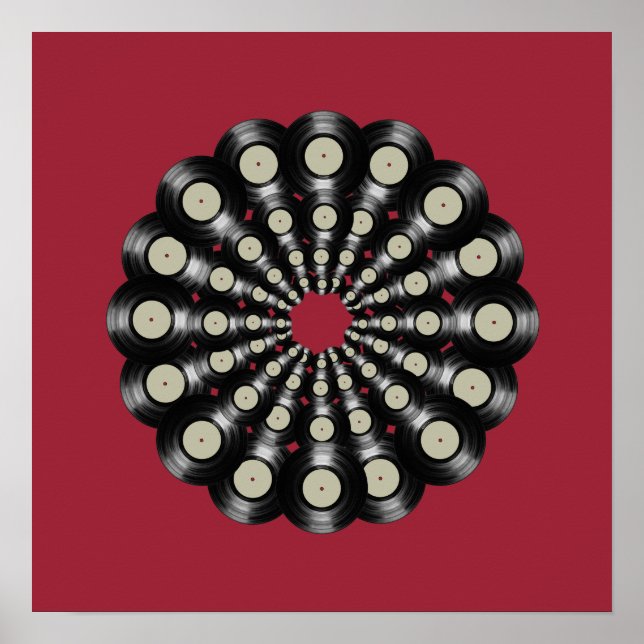 Musikkunst / Vinyl-Platten Poster (Vorne)