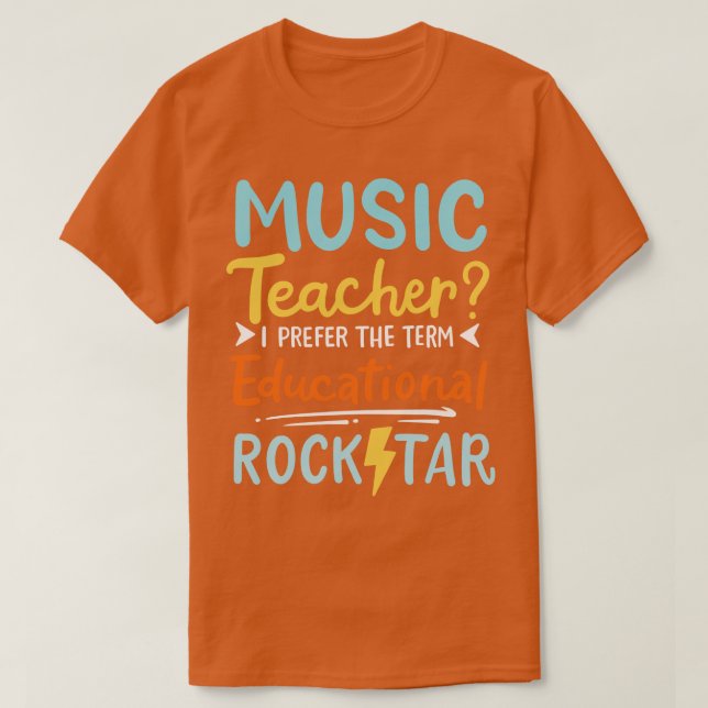 Musiklehrer 4 T-Shirt (Design vorne)