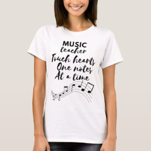 Musiklehrer berührt Herz Lehrer Dankeschön-Tag T-Shirt
