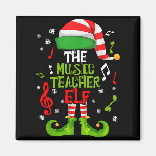 Musiklehrer Elf Weihnachten Familie passend Xmas G Magnet