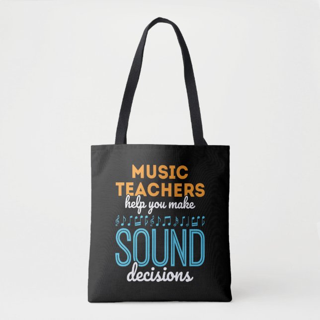 Musiklehrer Funny Sound Entscheidungen Tasche (Vorderseite)
