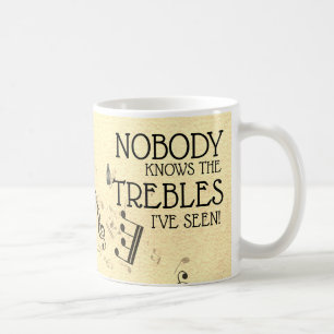Musiklehrer Funny Treble Joke Name Kaffeetasse
