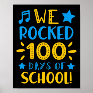 Musiklehrer - Glücklicher 100. Tag der Schule Wir  Poster