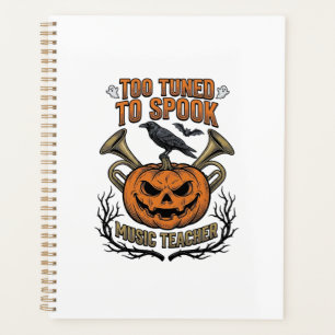 Musiklehrer Halloween-Kürbisgravur-Shirt De Planer
