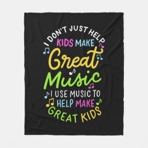 Musiklehrer - Helfen Sie Kindern, Musik zum Gesche Fleecedecke
