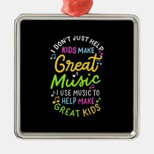 Musiklehrer - Helfen Sie Kindern, Musik zum Versch Ornament Aus Metall