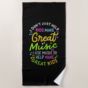 Musiklehrer - Hilfe für Kinder, Musikgeschenke zu Strandtuch