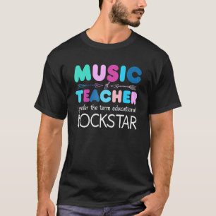 Musiklehrer Ich bevorzuge den Begriff Education Ro T-Shirt