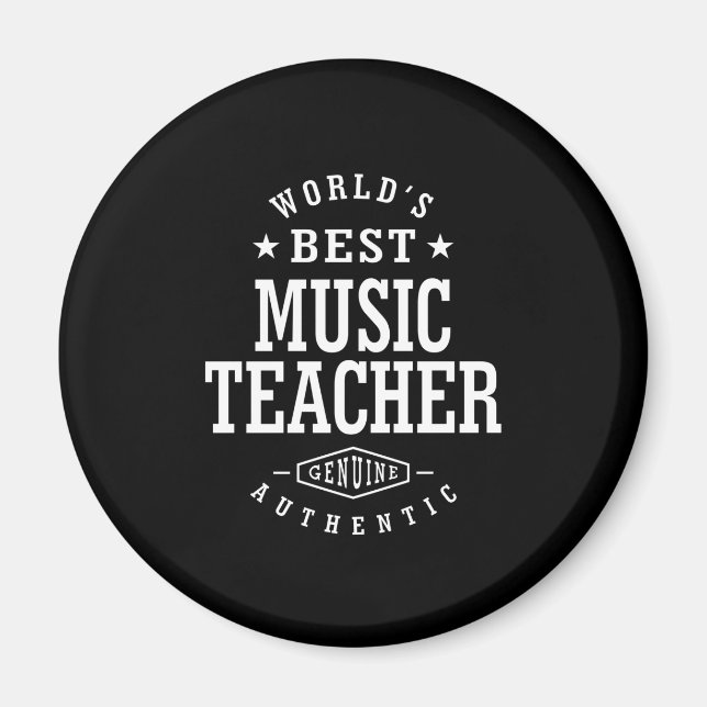 Musiklehrer Job Titel Geschenk Magnet (Vorne)