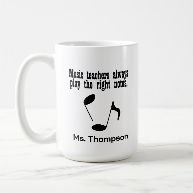 Musiklehrer Kaffeetasse (Links)