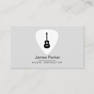 Musiklehrer-Logo Minimalistisch Musiker Visitenkarte