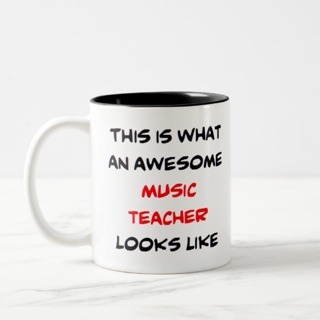 Musiklehrer, phantastisch zweifarbige tasse (Links)
