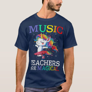 Musiklehrer sind magische Einhorn zurück zur Schul T-Shirt
