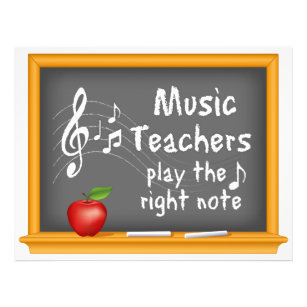 Musiklehrer spielen die richtige Note Flyer