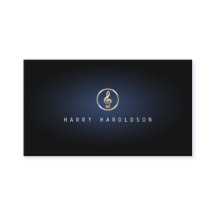 Musiklehrer Treble Clef Symbol Blaue Glow Musik