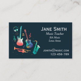 Musiklehrer Visitenkarte