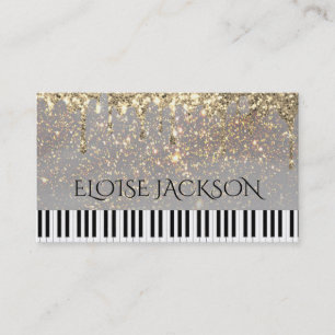 Musiklehrerin Pianist Visitenkarte