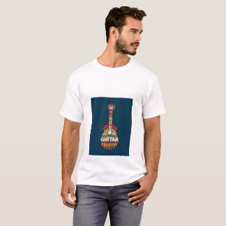 Musikliebhaber Gitarre Wort Art T-Shirt