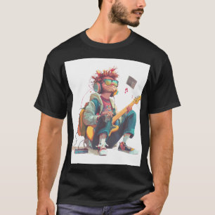 Musikliebhaber-Gitarrenspieler-T-Shirt-Design T-Shirt