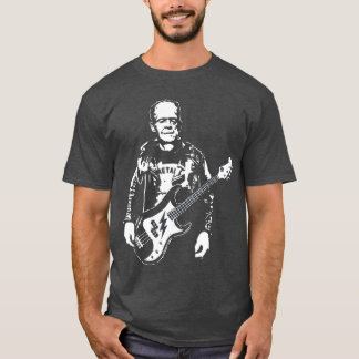 Musikliebhaber Gitarrespieler Frankenstein Rocker  T-Shirt