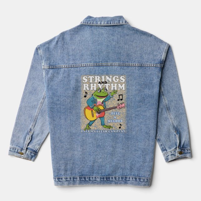 Musikliebhaber Jeansjacke (Rückseite)