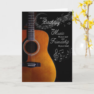 Musikliebhaber Klassische Gitarre Geburtstag Karte