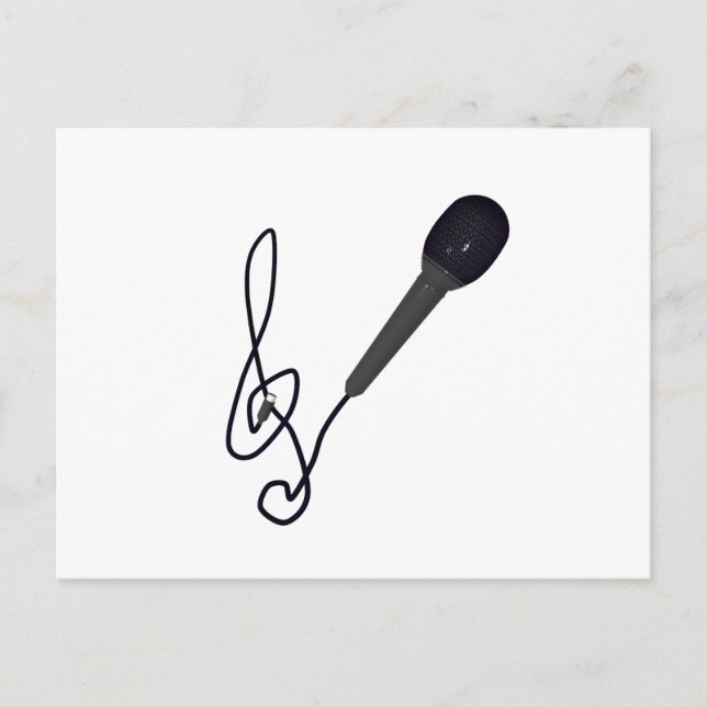 Musikliebhaber Postkarte (Vorderseite)