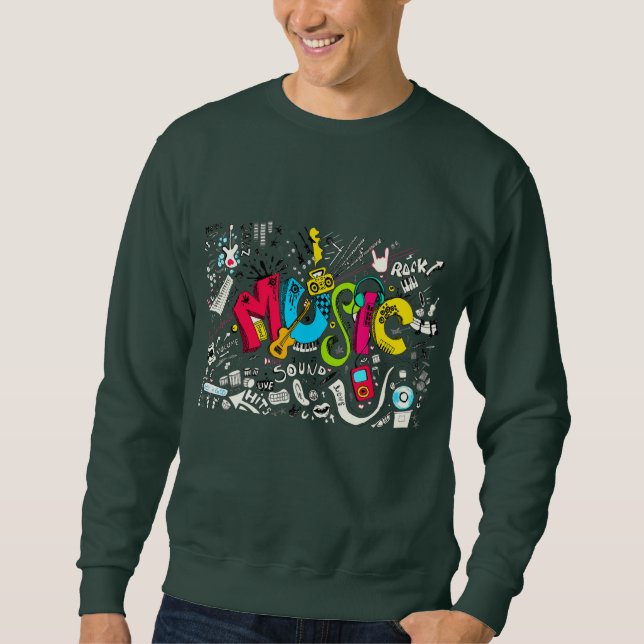 Musikliebhaber Sweatshirt (Vorderseite)