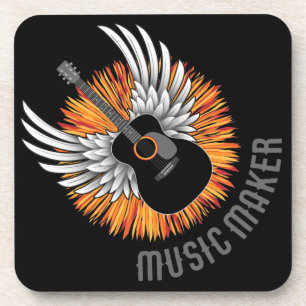 Musikmacher (Gitarrenspieler) Getränkeuntersetzer