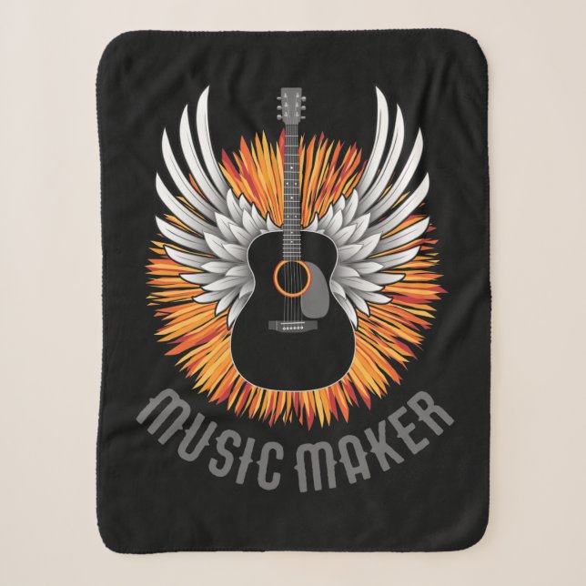 Musikmacher (Gitarrenspieler) Sherpadecke (Vorderseite)