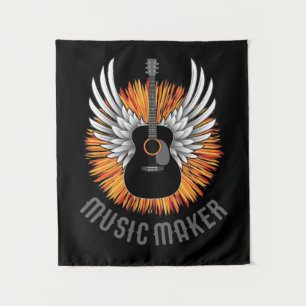 Musikmacher (Gitarrenspieler) Wandteppich