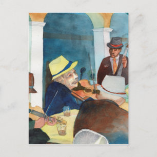 Musikmalerei "Vida de Musica" Postkarte