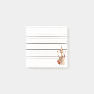 Musikmanuskript  post-it klebezettel