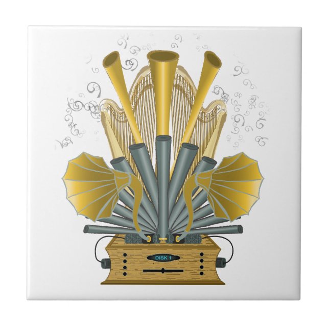 Musikmaschinenteil Fliese (Vorderseite)