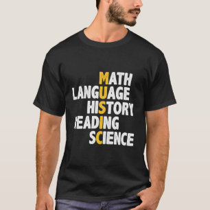 Musikmathematik Sprachgeschichte Lesen von Wissens T-Shirt